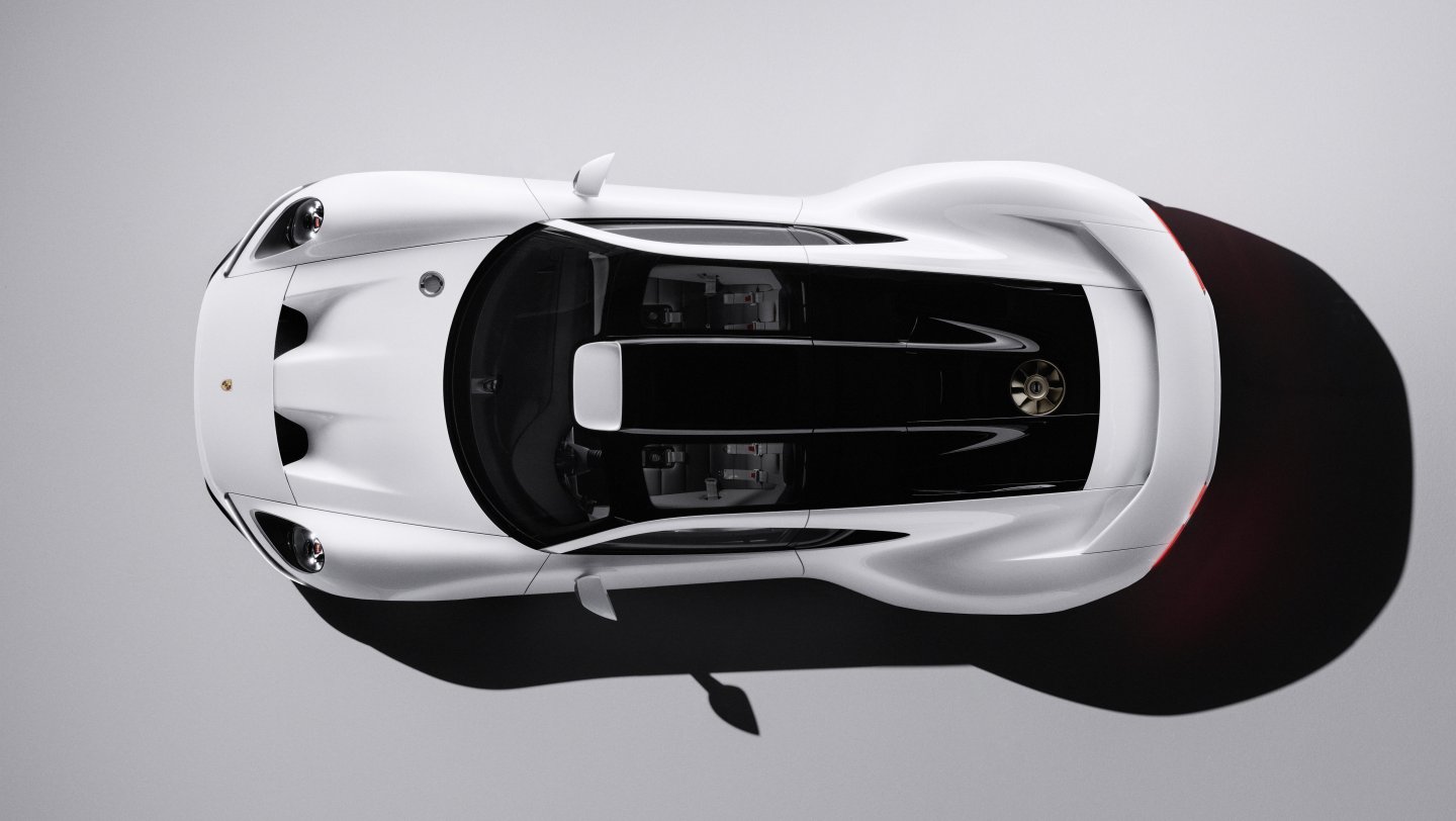 Porsche Mission S üstten görünüm