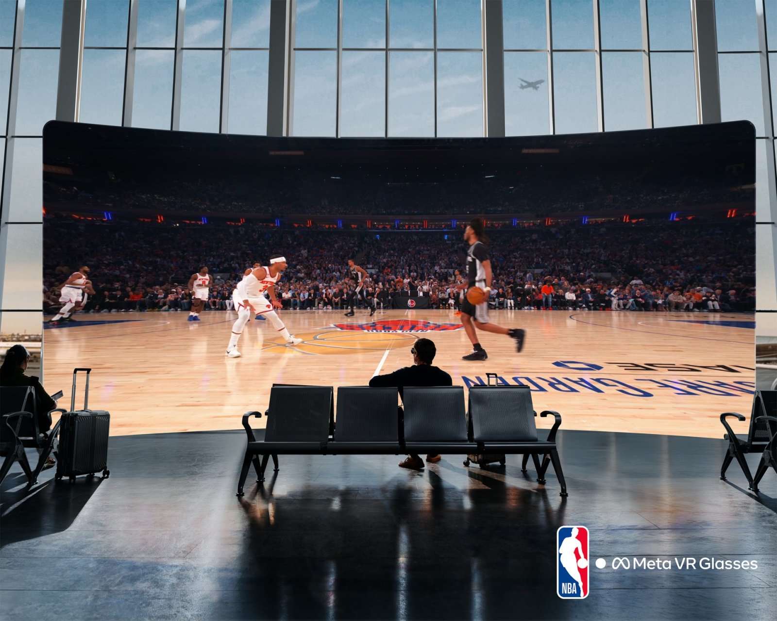 Meta VR Glasses ile sanal ekranda NBA maçı