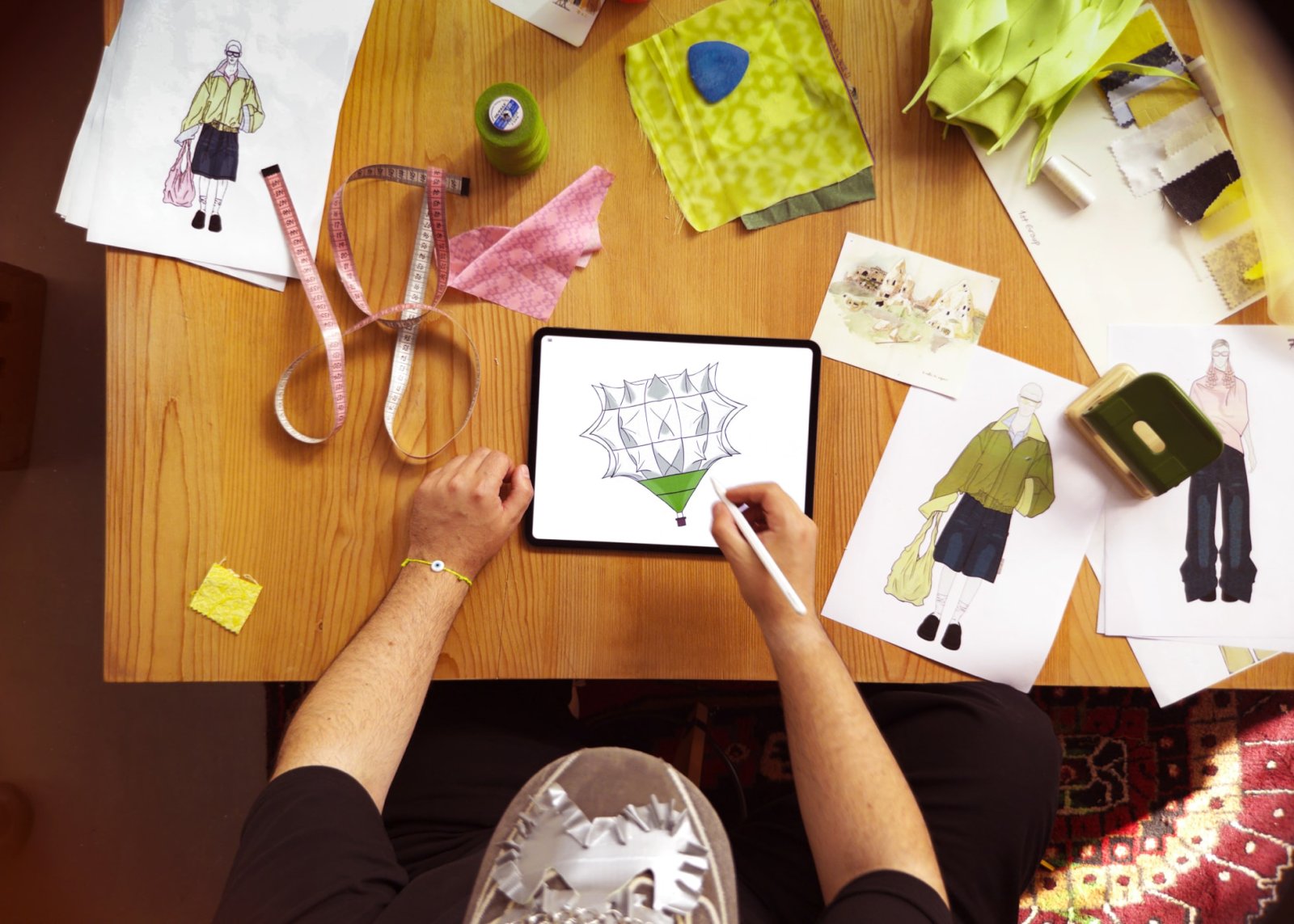 iPad Pro'da balon tasarımı çizimi