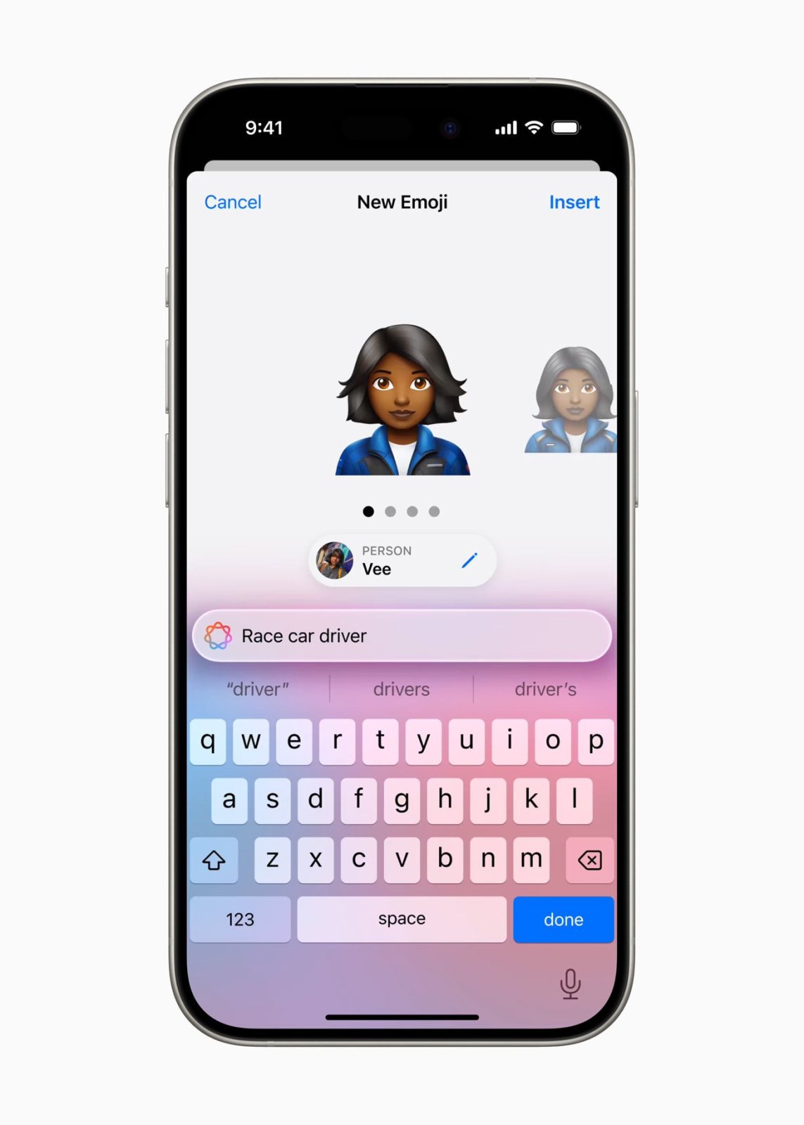 Apple'ın 2024'te tanıttığı Genmoji özelliği, iPhone'da metin açıklamasından özel emoji oluşturuyor.