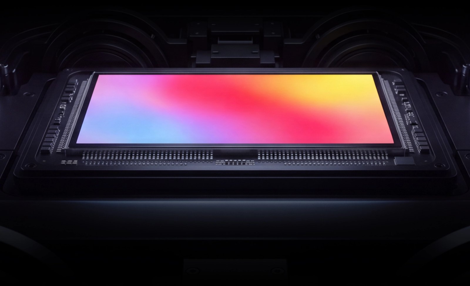 Xreal'ın 1 Pro+ tanıtımında kullandığı Sony Micro-OLED ekran panelini temsil eden resmi görsel.