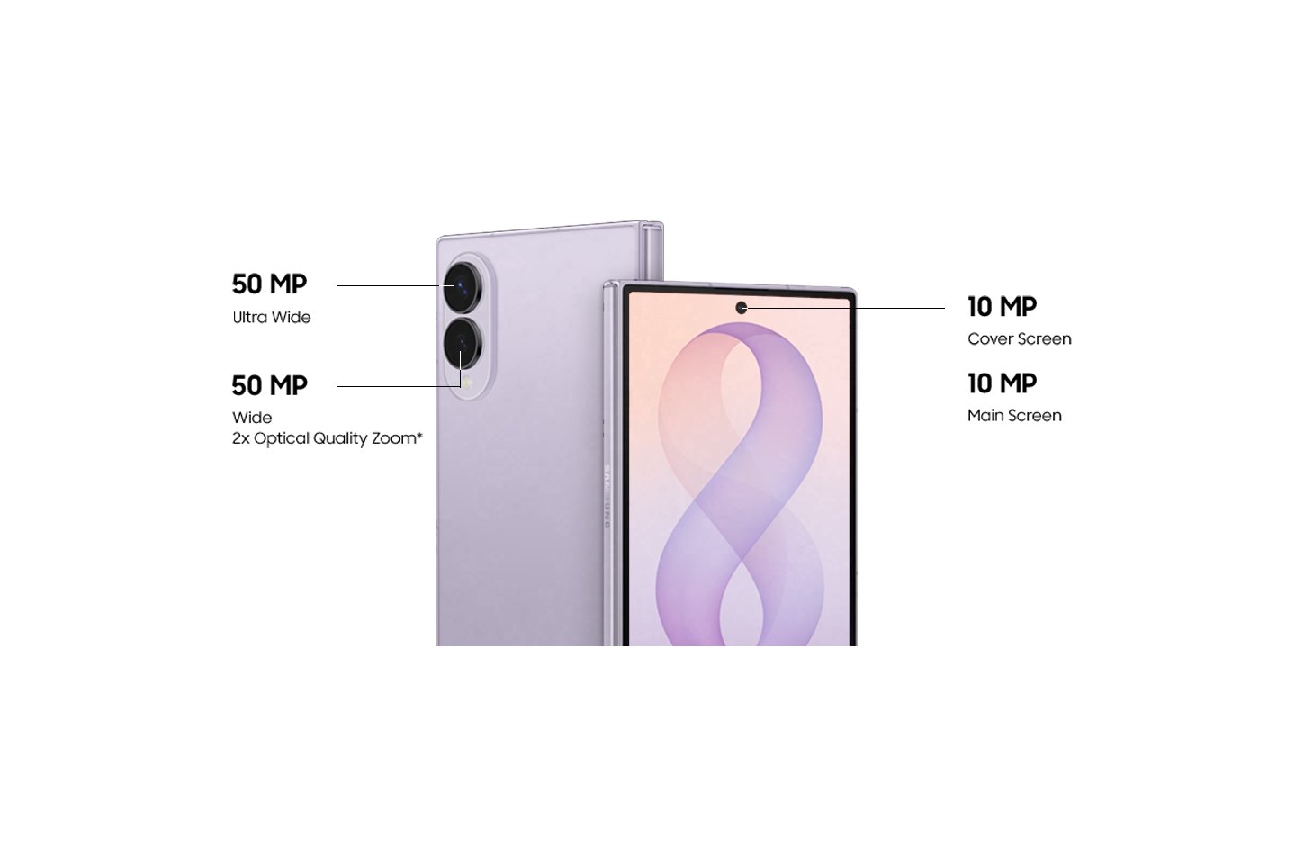 Galaxy Z Fold8 kamera düzeni: iki 50 MP arka, iki 10 MP ön kamera