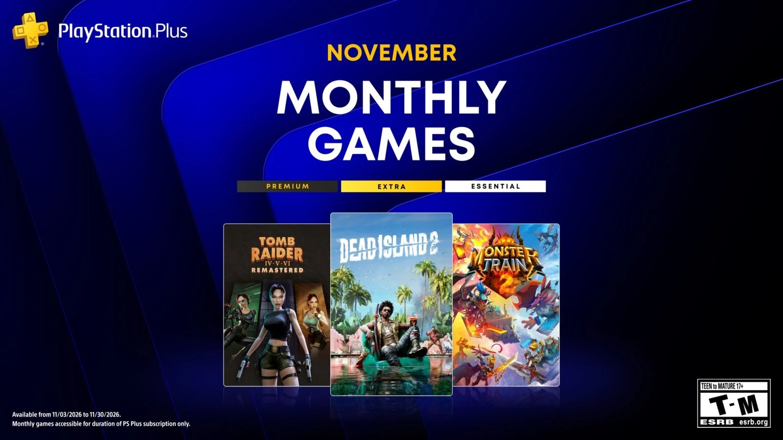 PS Plus Kasım oyunları belli oldu: Dead Island 2 ve Tomb Raider geliyor