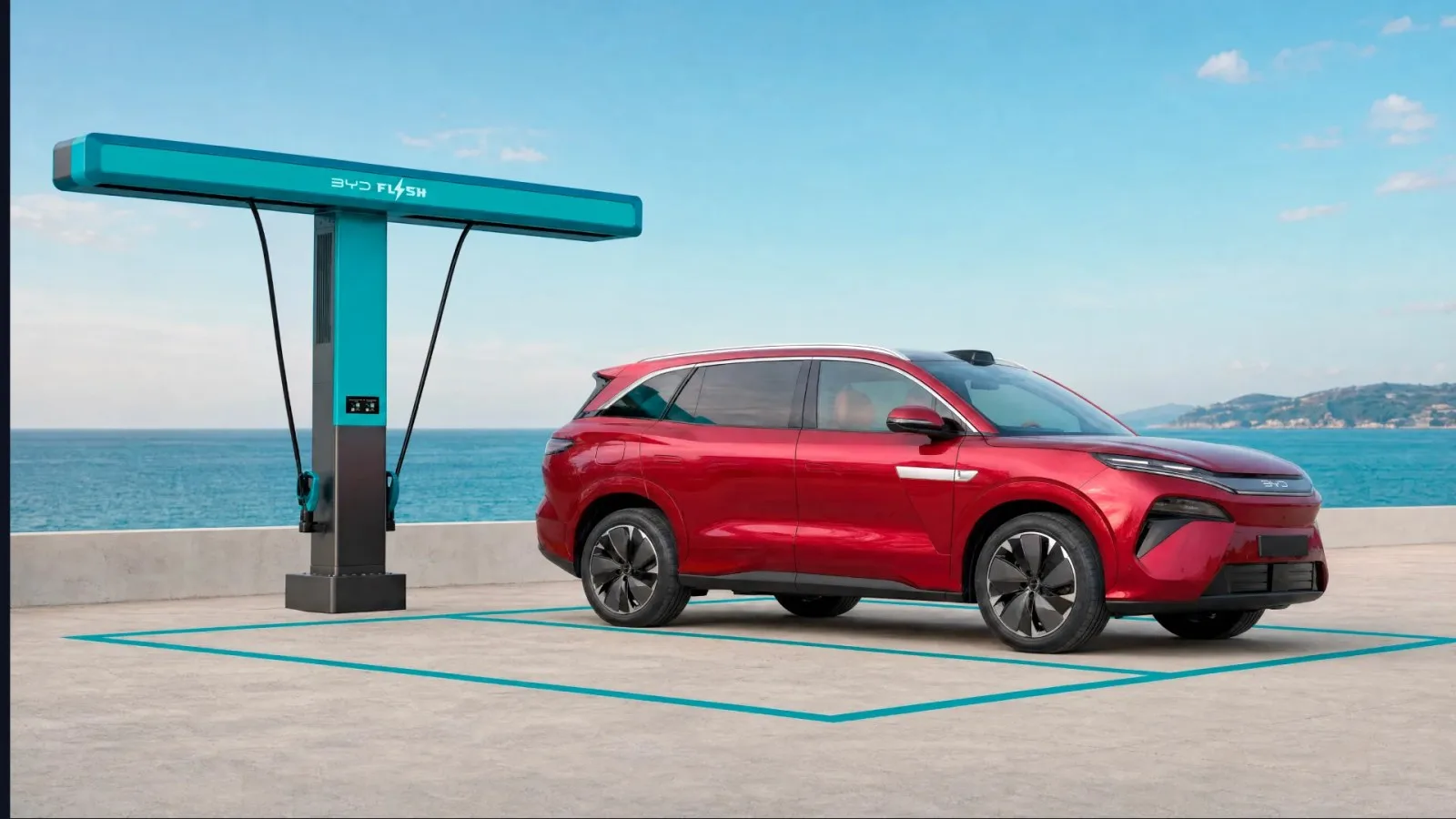 BYD'nin yeni amiral gemisi Atto 8, yüzde 10'dan 97'ye dokuz dakikada şarj oluyor